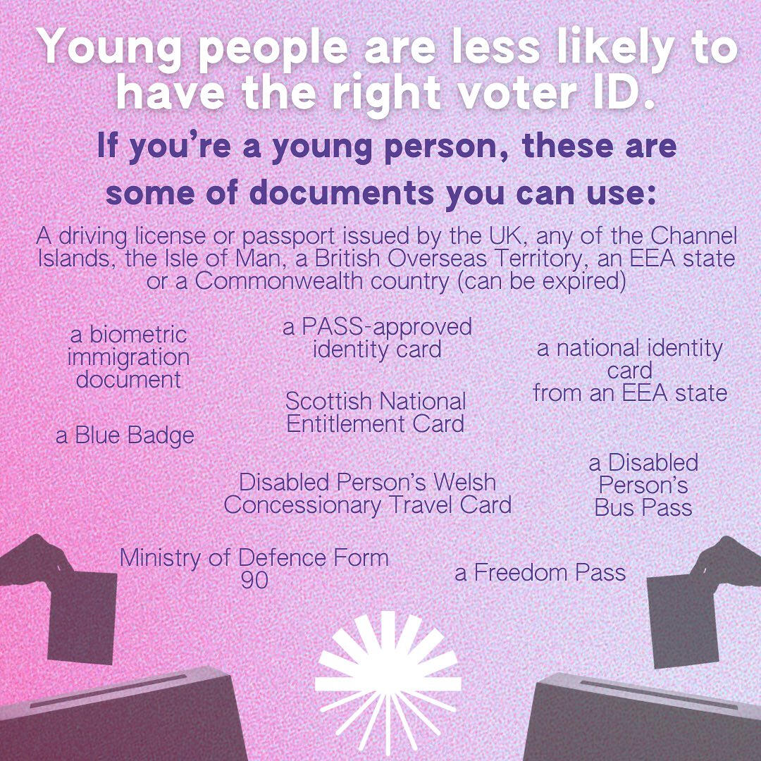 Social media (register to vote) infographics.